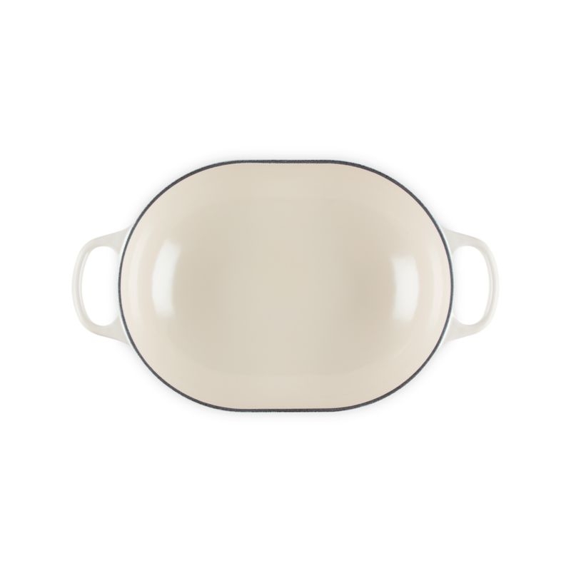 Le Creuset ® 3.75-Qt. Cream Enameled Cast Iron Covered Oval Casserole Dish - Image 6