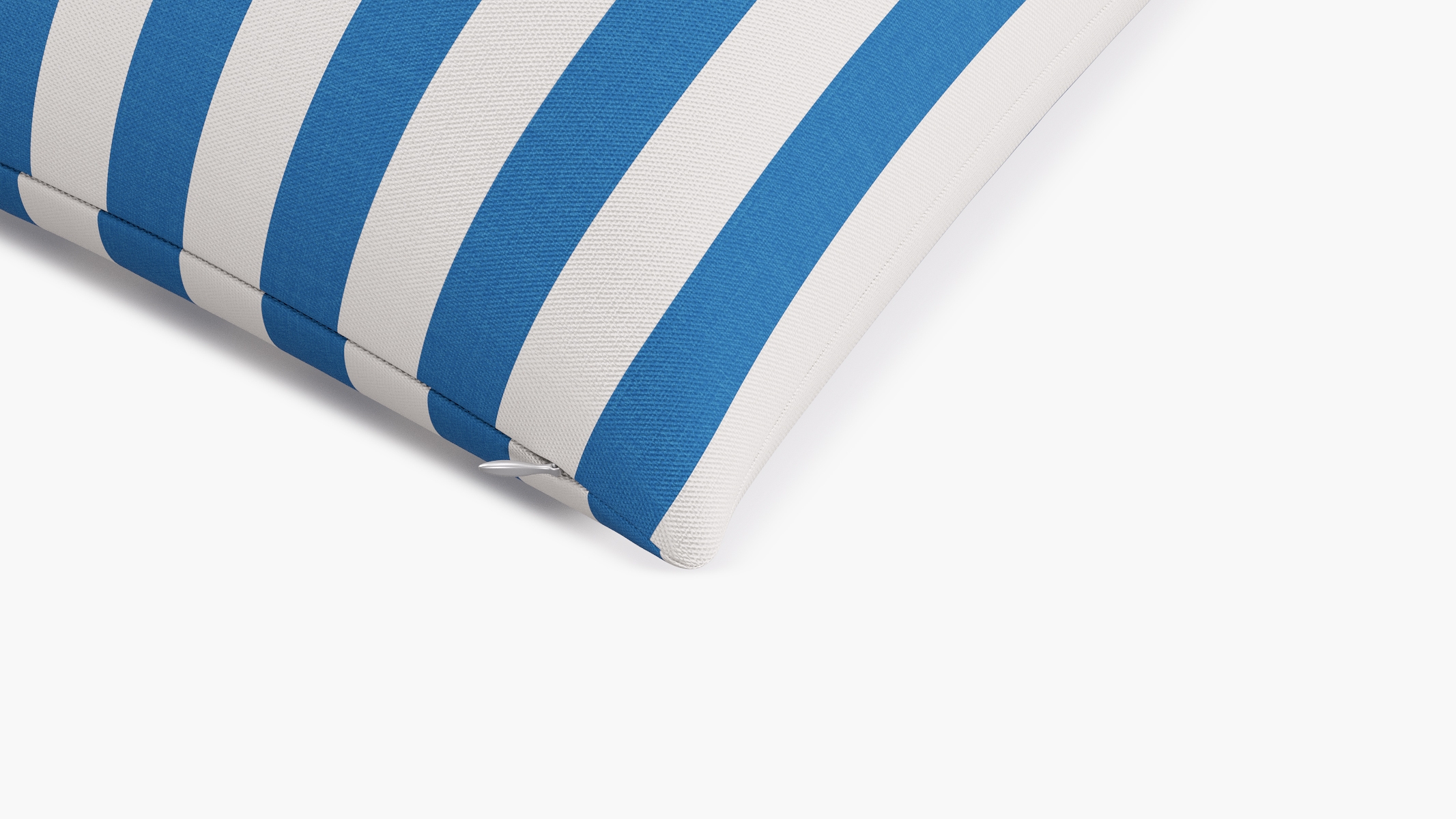 Throw Pillow 20", Cerulean Cabana Stripe, 20" x 20" - Image 1