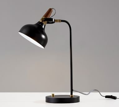 Thora Metal Task Lamp, Black - Image 3