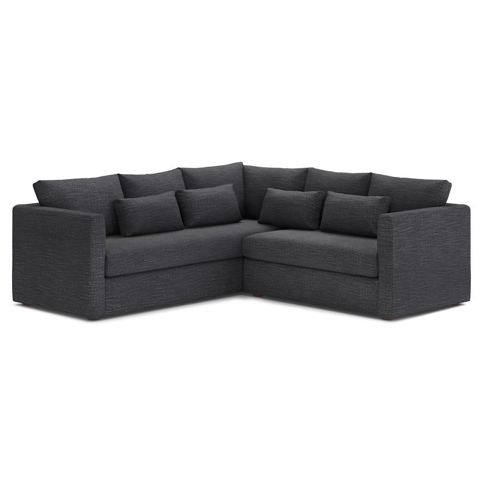 Marina 92" Corner Sectional - Napa Charcoal - Image 0