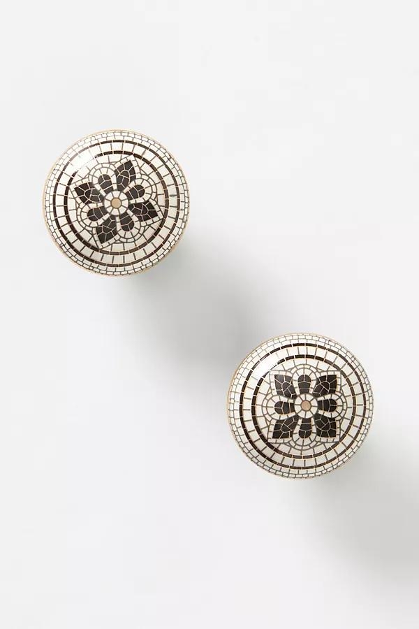 The Bistro Tile Stoneware Knobs, Set of 2 - Image 0