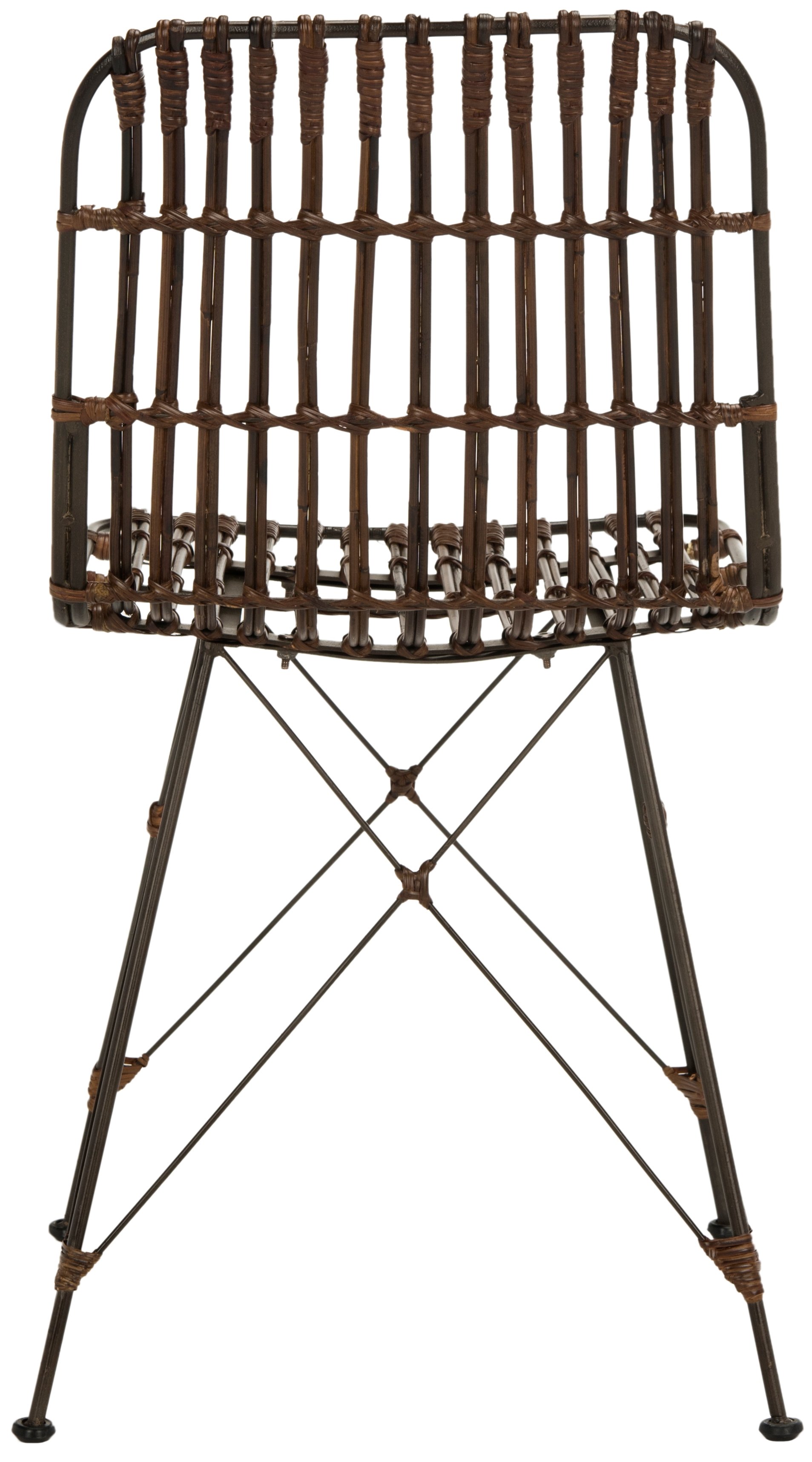 Minerva Wicker Dining Chair (Set of 2) - Croco Brown - Arlo Home - Image 4
