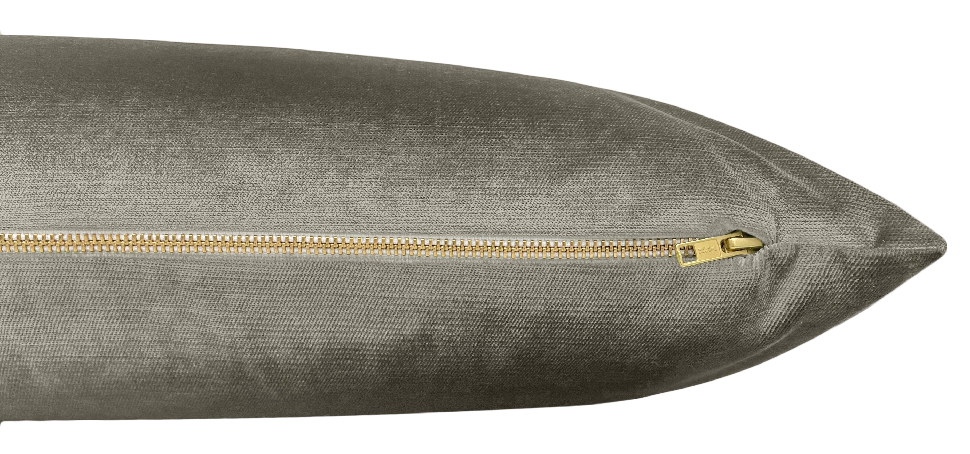 THE XL LUMBAR :: FAUX SILK VELVET // QUARTZ - BY THE YARD - Image 1