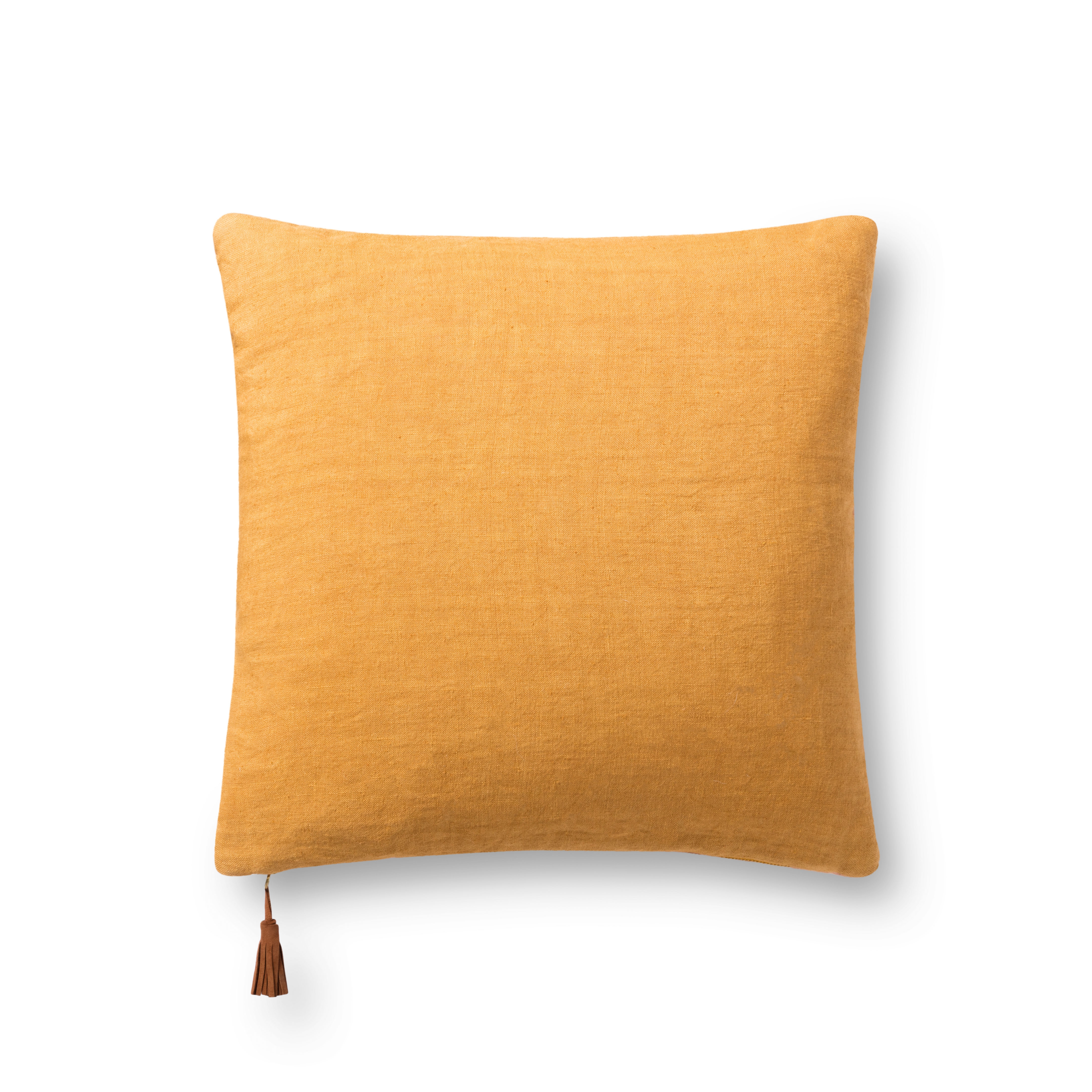 Magnolia Home by Joanna Gaines x Loloi Pillows P1153 Coral / Gold 18" x 18" Cover Only - Image 1
