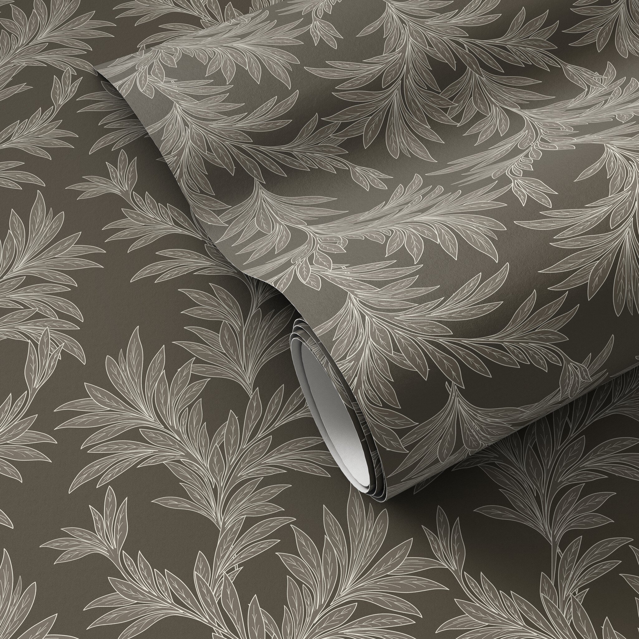 Lush Leaves Wallpaper by Getty Images - Lush Leaves Olive I - Image 0