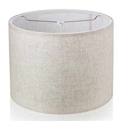 10" H X 13'' W Assembly Required Fabric Drum Lampshade For Table Lamp, Bedside Lamp, Floor Lamp, Line ( Spider ) - Image 0