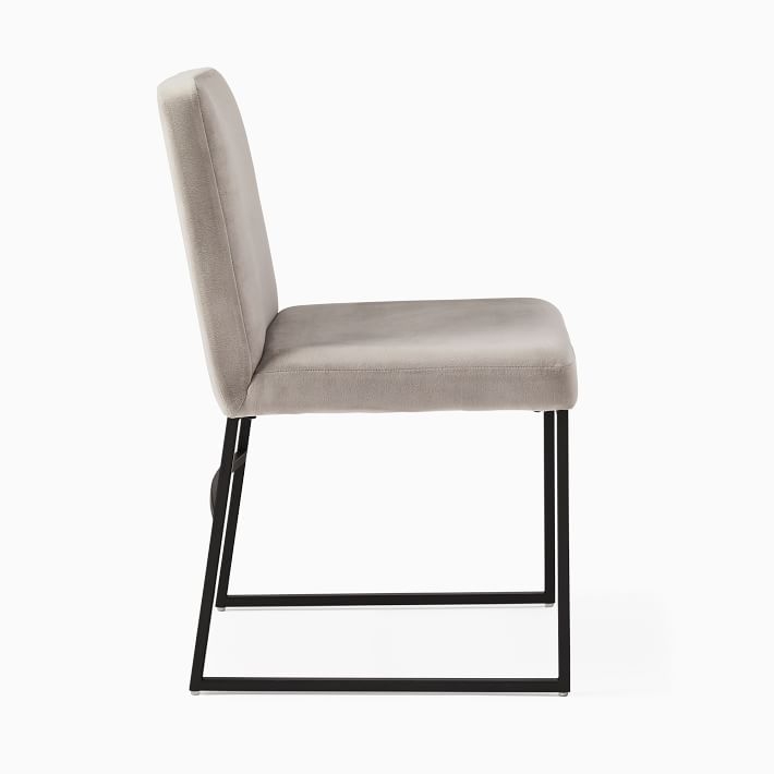 Range Side Chair, Performance Velvet, Silver, Dark Bronze - Image 2