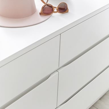 Bowen 6-Drawer Wide Dresser, Simply White - Image 2