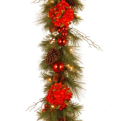 Decorative Collection 9' Garland with 50 Clear/White Lights - Image 0