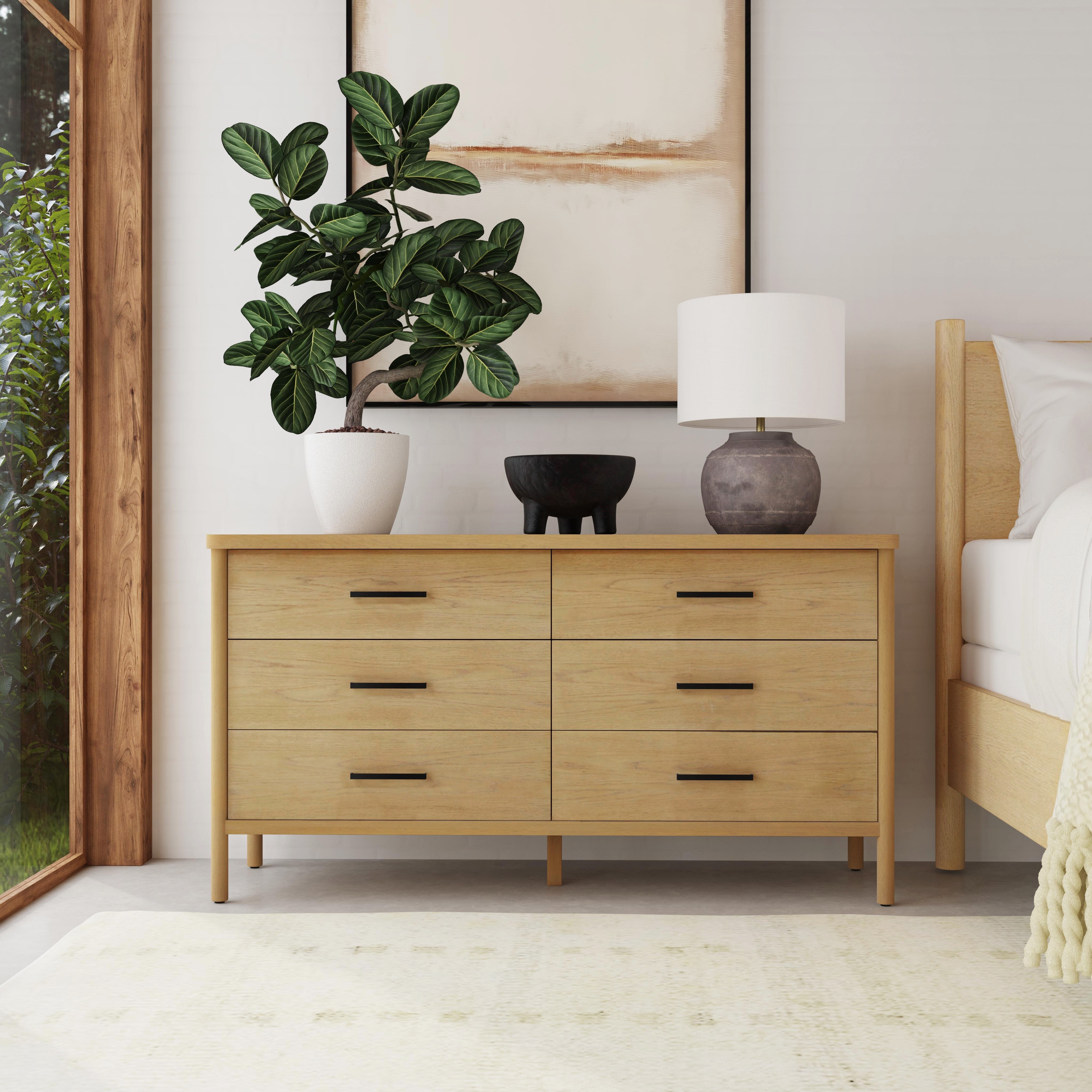 Lennon Light Natural Wood Dresser - Image 1