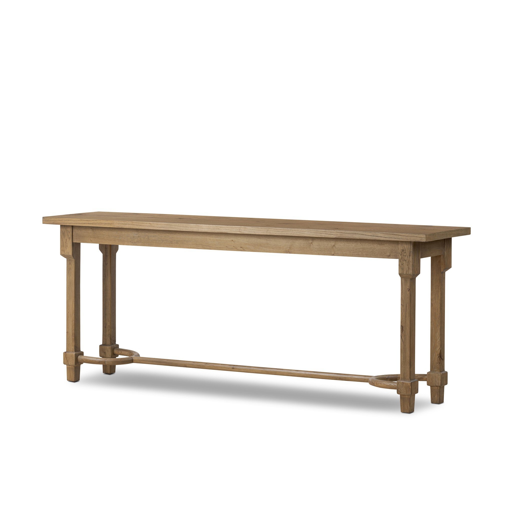 Edison Console Table - Worn Oak Veneer by Amber Lewis x Four Hands - Image 1