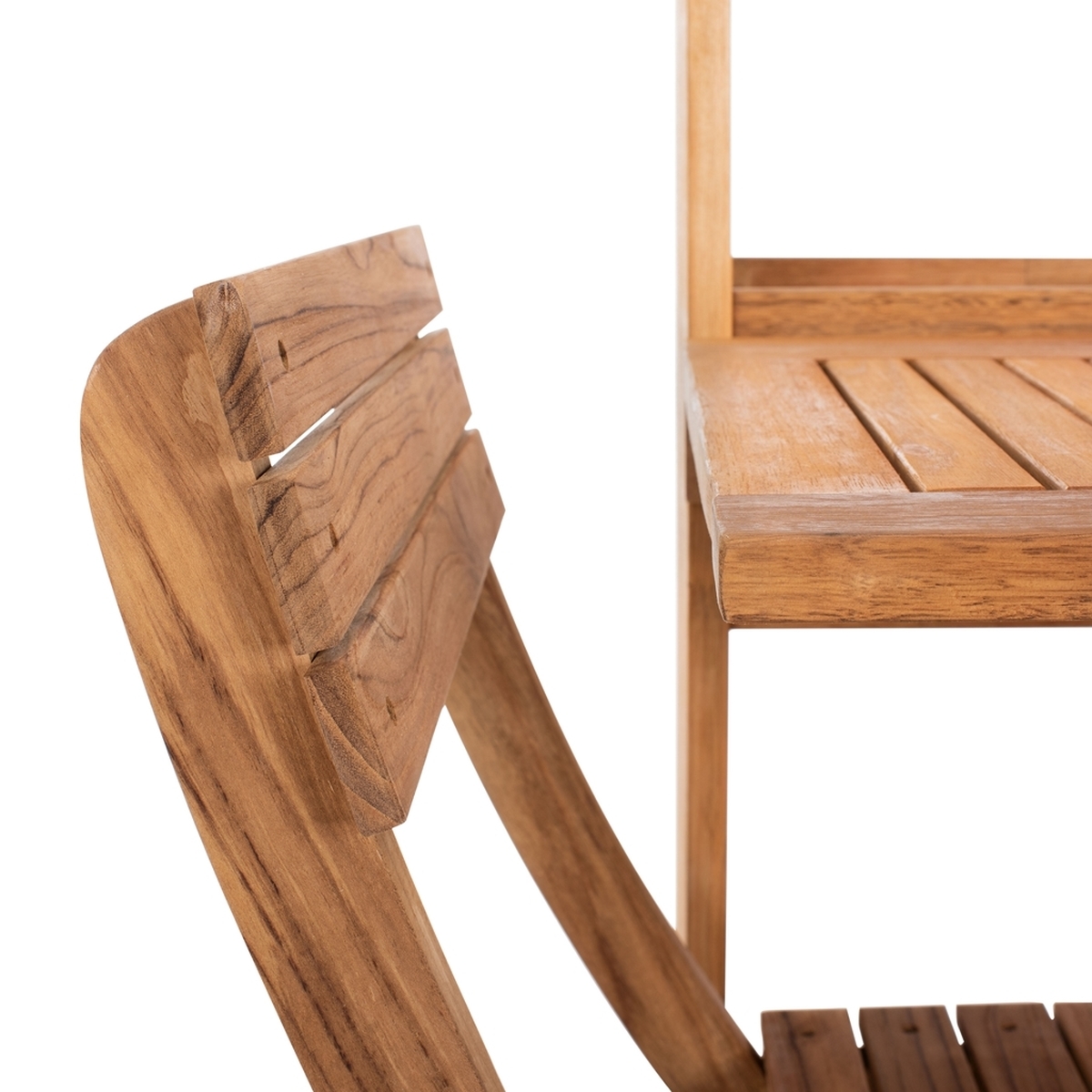 Barley Flower Shelf Bistro Set - Natural - Safavieh - Image 2