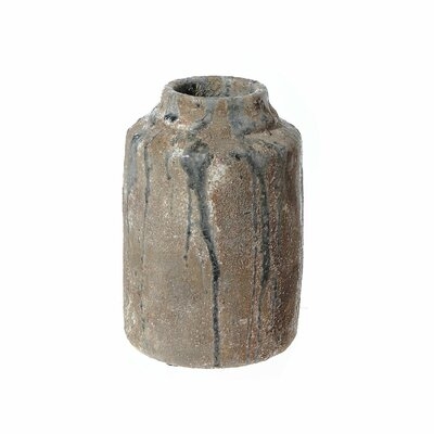 Brown 16" Ceramic Table Vase - Image 0