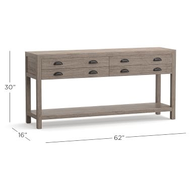 Architect's 62" Reclaimed Wood Console Table, Shelter Pine - Image 3
