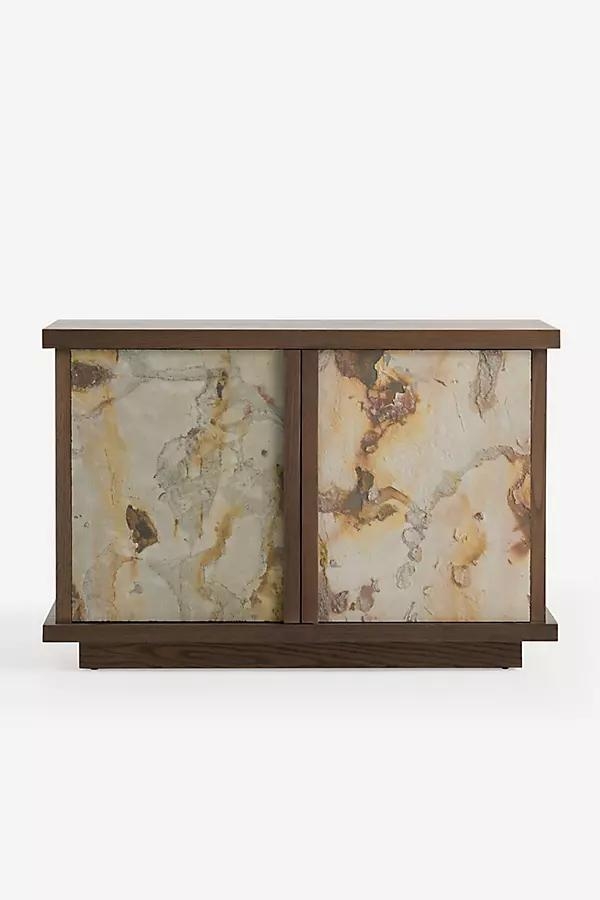 Slate Oak Wood Entryway Cabinet - Image 0