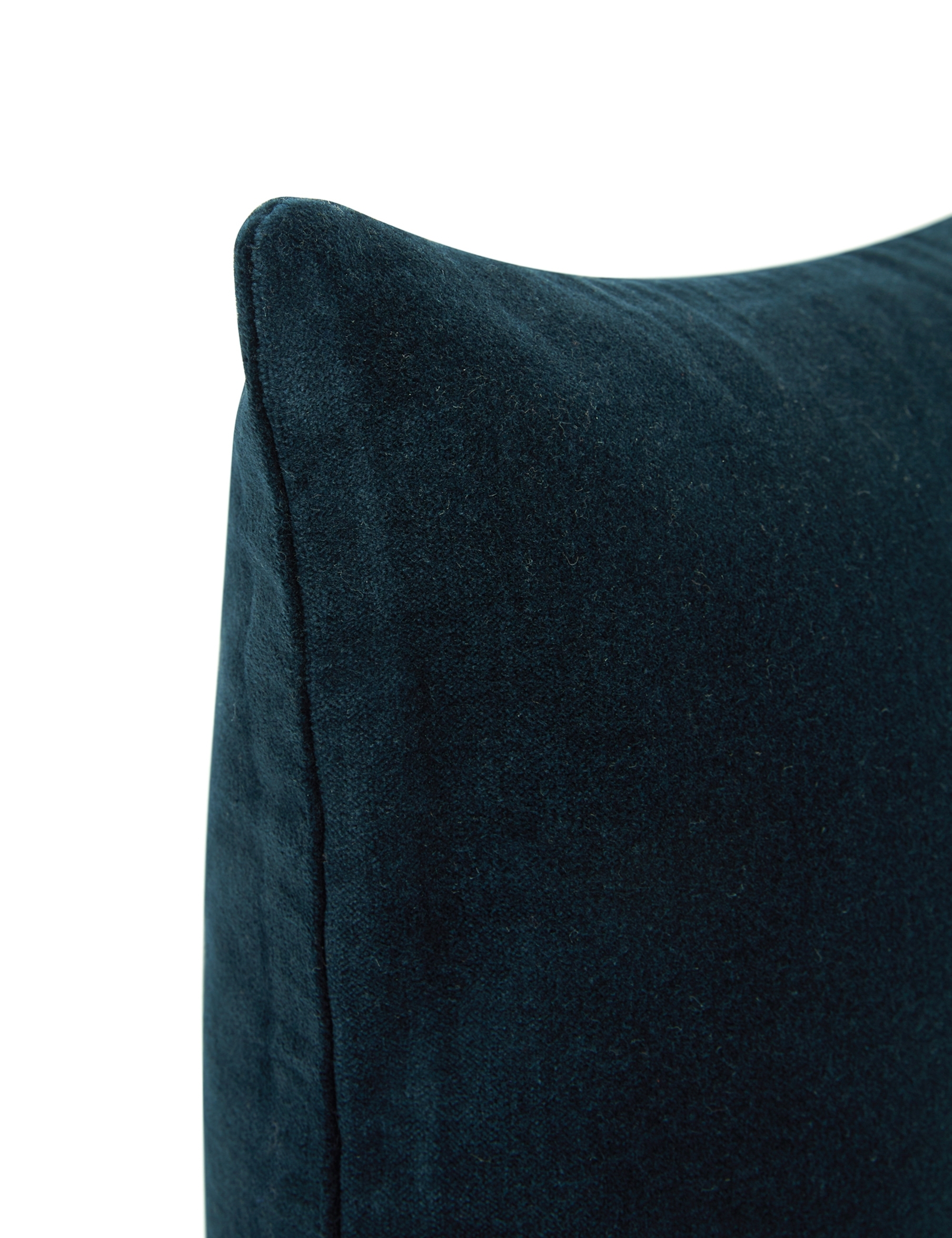Charlotte Velvet Lumbar Pillow, Navy - Image 3