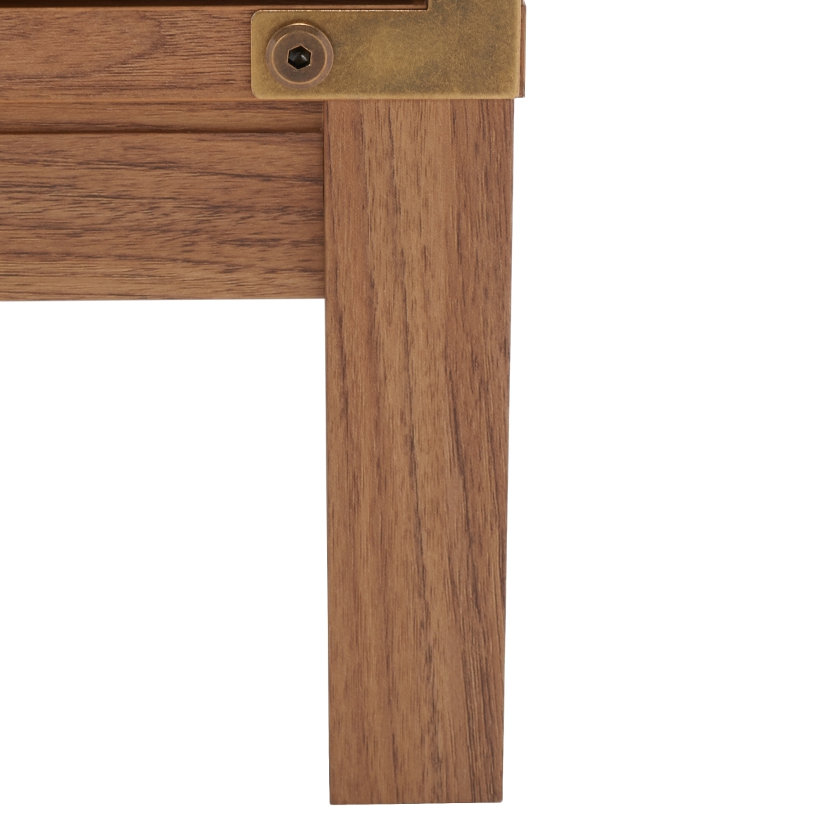 Galio 2 Door 2 Shelf Media Stand - Oak / Gold - Safavieh - Image 4