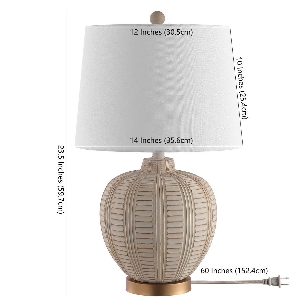 Marrla 23.5" Table Lamp W/ Usb - Cream - Image 5