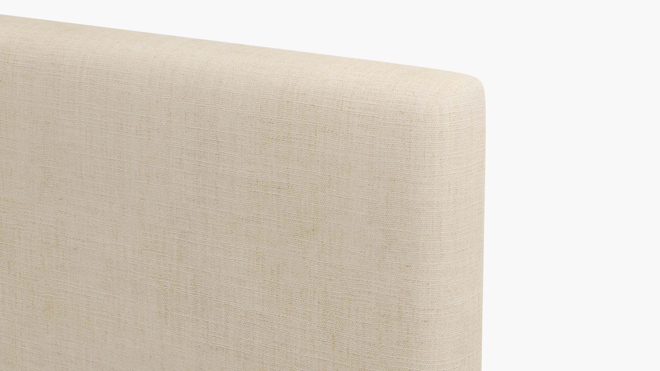 Square Back Headboard, Talc Everyday Linen, Queen - Image 2