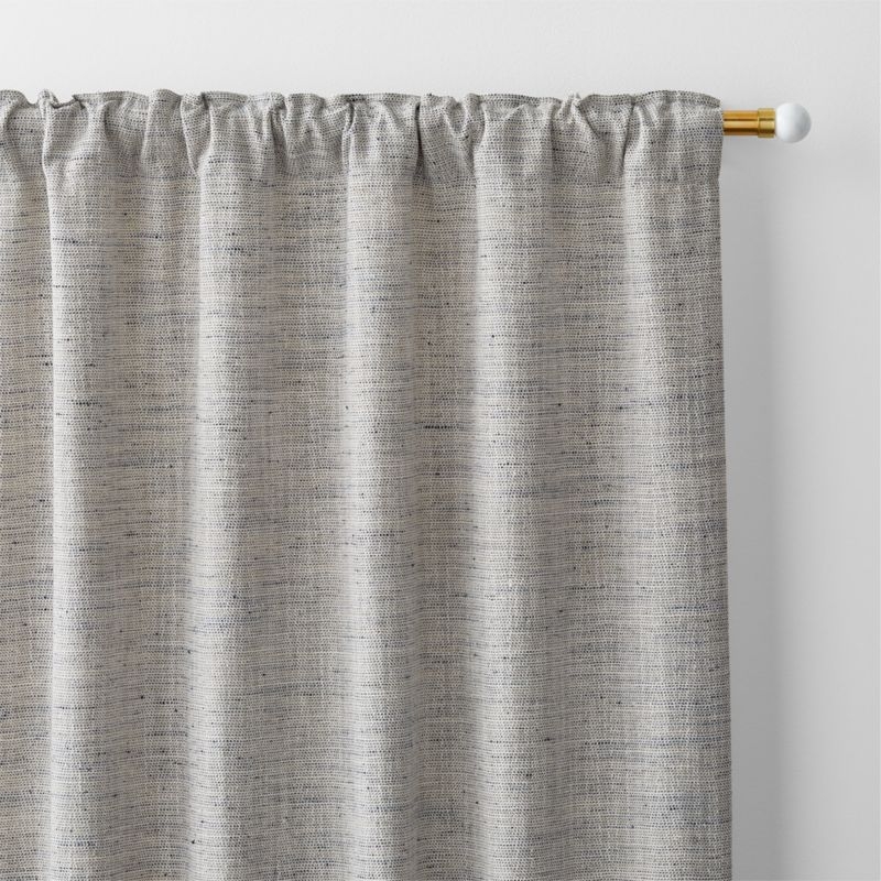 Reid Blue Recycled Fiber Window Curtain Panel 52"x120" - Image 2