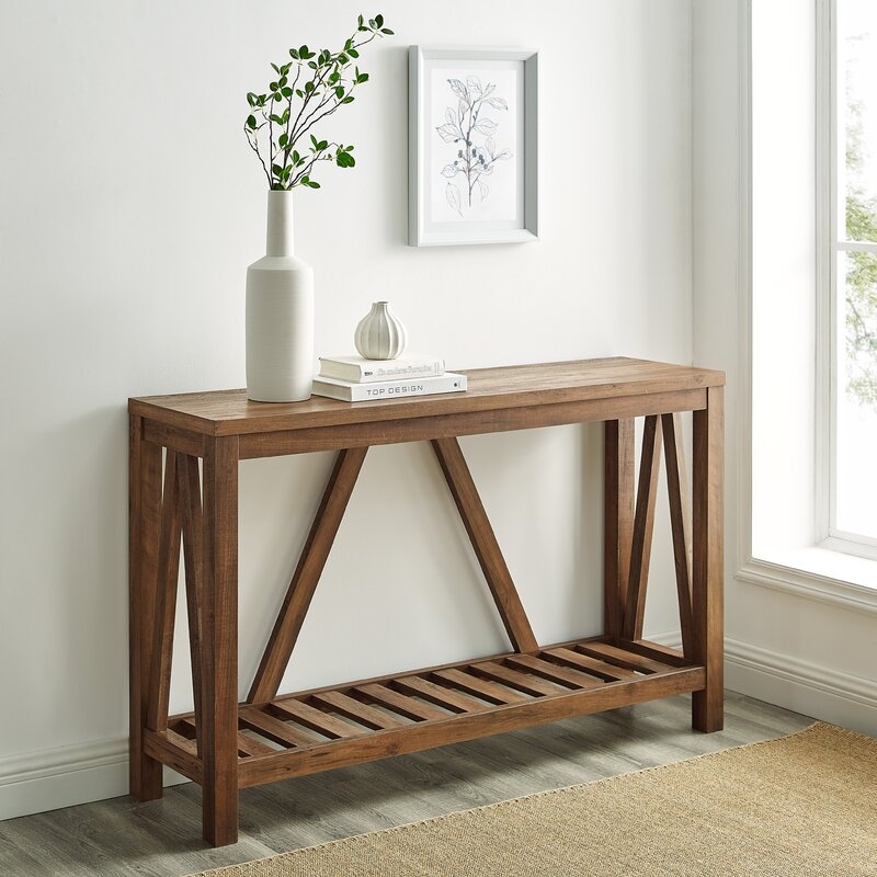 Offerman Console Table, Reclaimed Barnwood, 52" - Image 2