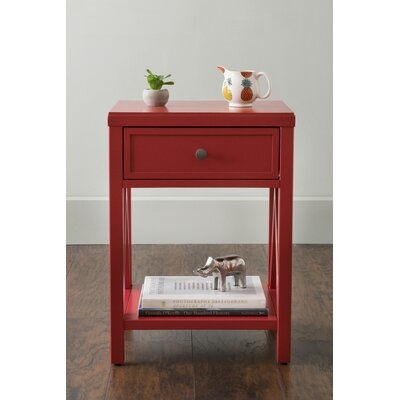 Nadeau Solid Wood End Table with Storage - Image 1