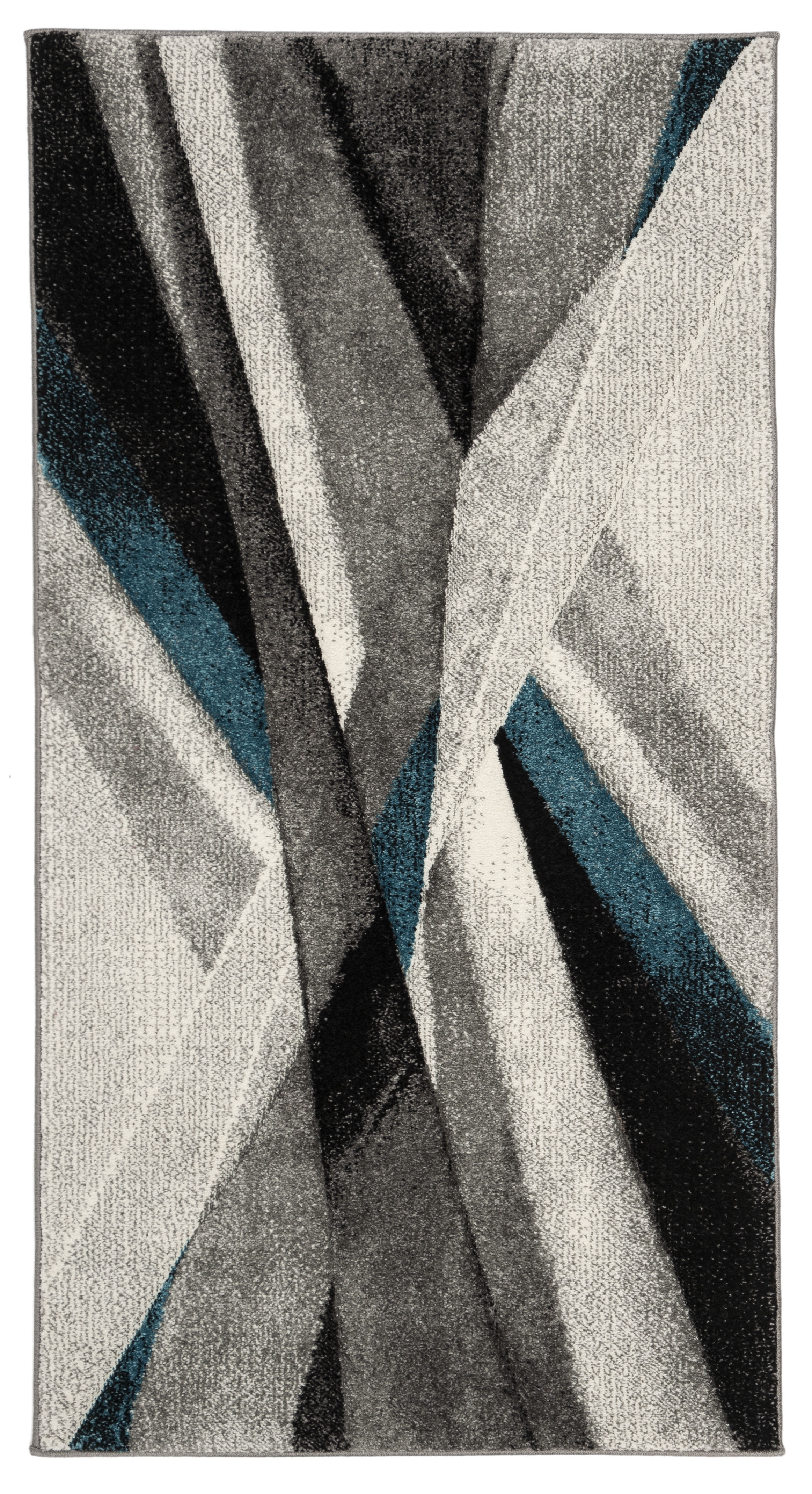 Arlo Home Woven Area Rug, HLW710D, Grey/Teal,  2' 7" X 5' - Image 0