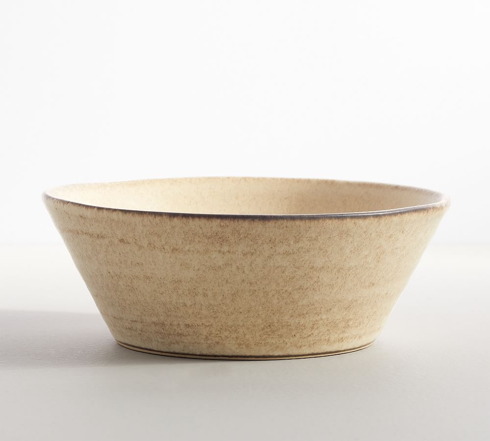 Larkin Reactive Glaze Stoneware Cereal Bowls, Set of 4 - Sand - Image 0