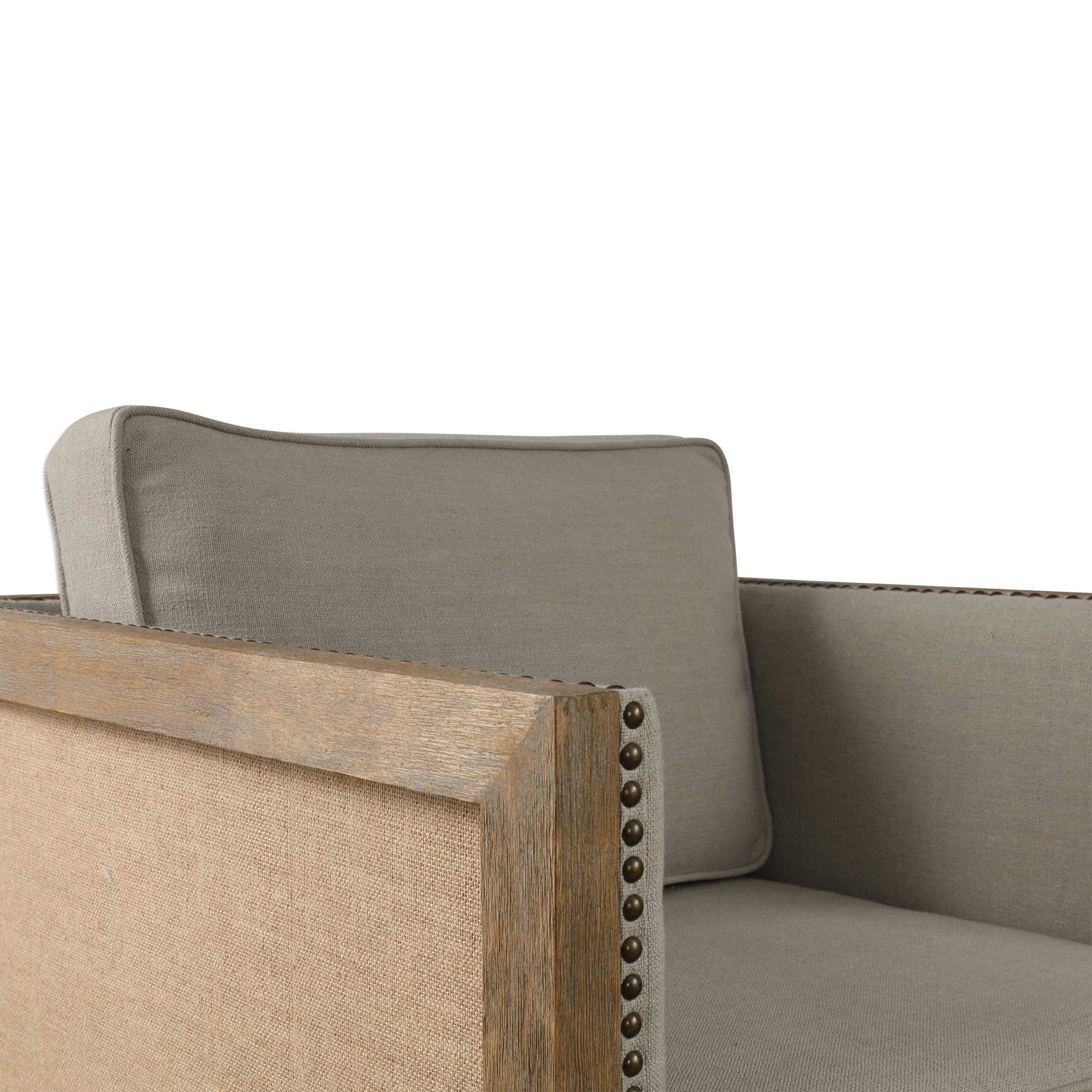 Kyle Weathered Oak Accent Chair - Image 2