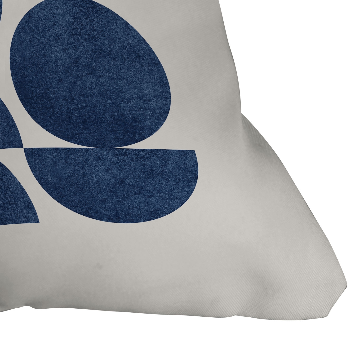 Blue Navy Retro Scandinavian Mid Century by MoonlightPrint - Outdoor Throw Pillow 20" x 20" - Image 1