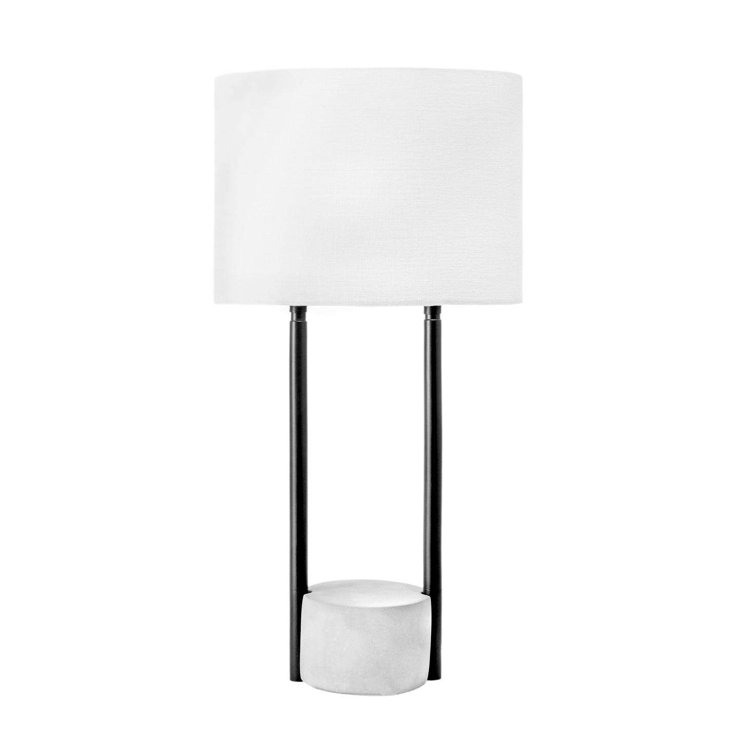Bryant 24" Cement & Iron Table Lamp - Image 0