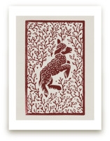 Lamb Linocut Limited Edition Fine Art Print 2 - Image 0