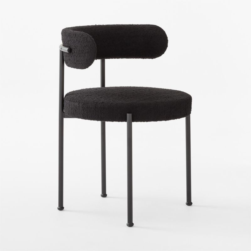 Inesse Boucle Black Dining Chair - Image 2