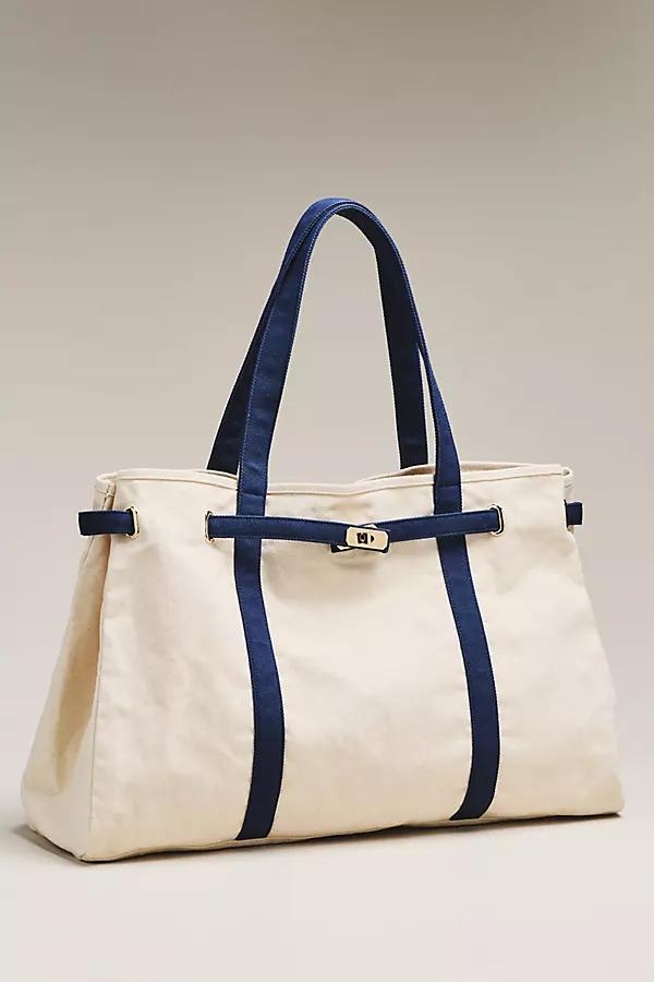 Oversized Canvas Slouchy Tote - Image 0