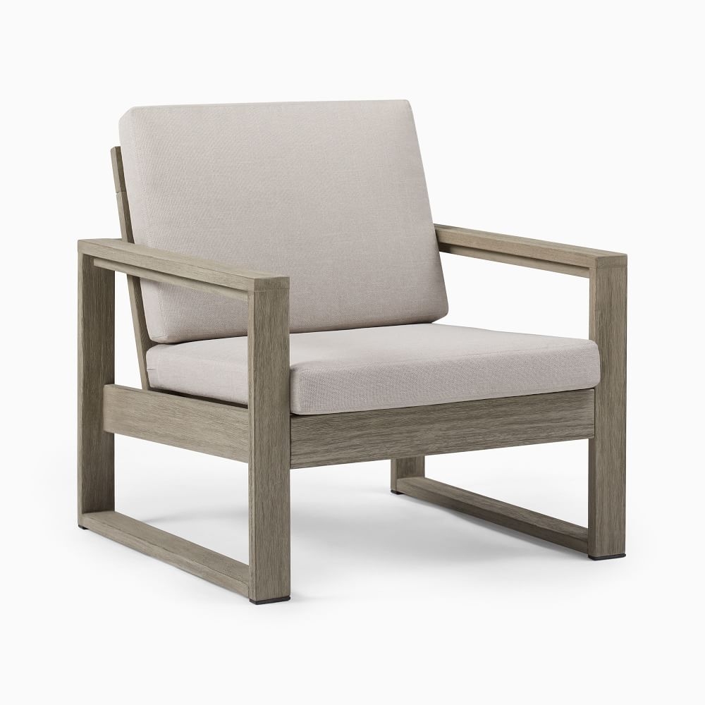 Portside Lounge Chair, Petite Lounge Chair Pack, Weathered Gray/Gray - Image 0