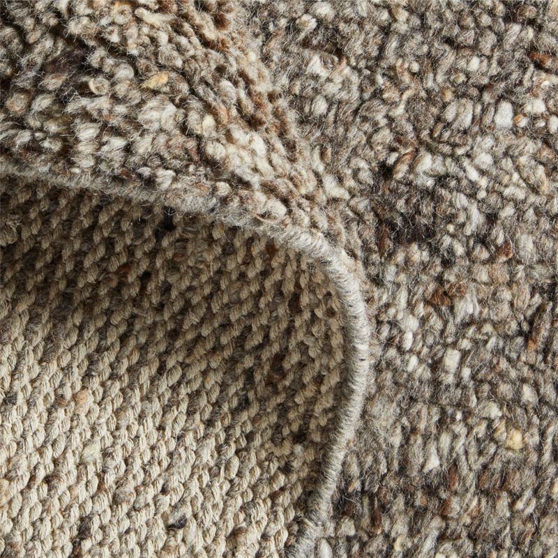 Juneau Wool Charcoal Grey Area Rug 9'x12' - Image 1