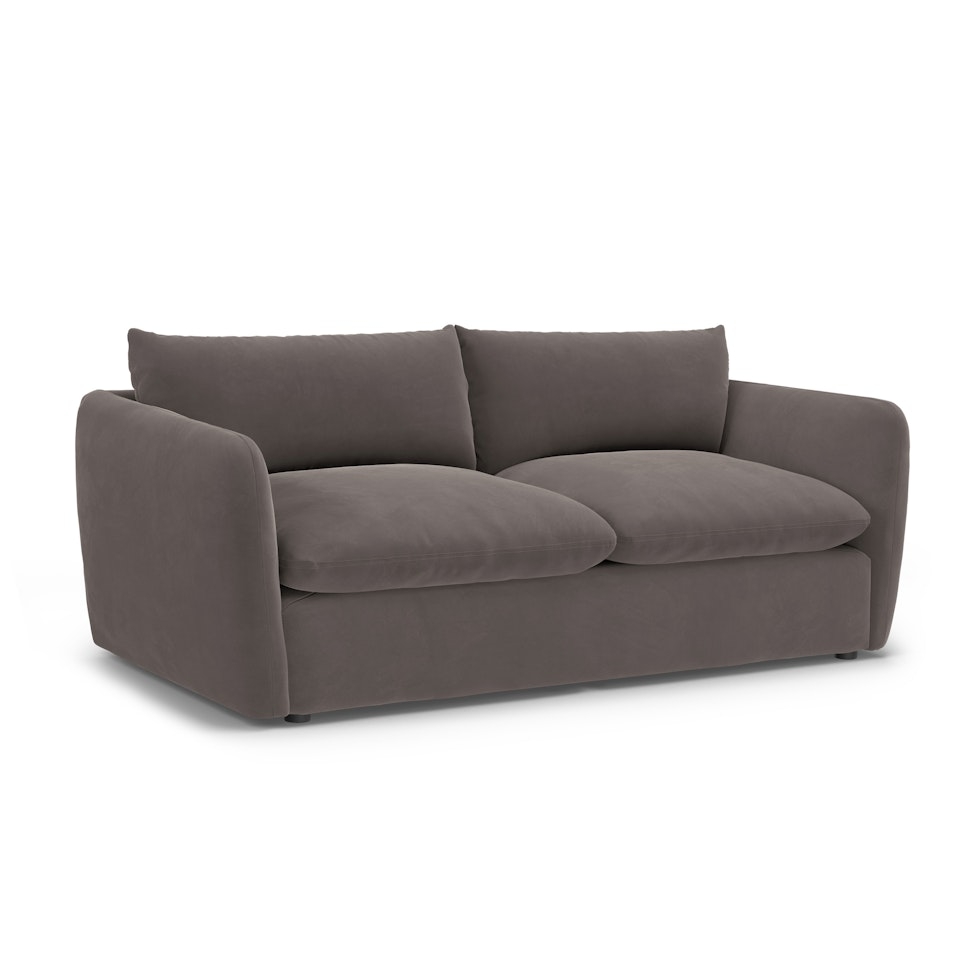 Leigh 86" Velvet Sofa Bed - Hale Warm Gray - Image 0