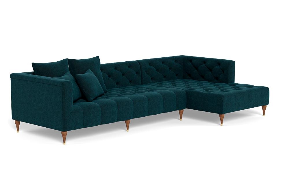 Ms. Chesterfield Sectional Sofa with Right Chaise by Apartment Therapy - Image 1
