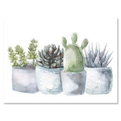 Cactus And Succulent House Plants I - Farmhouse Canvas Wall Art Print-PT35342 - Image 0