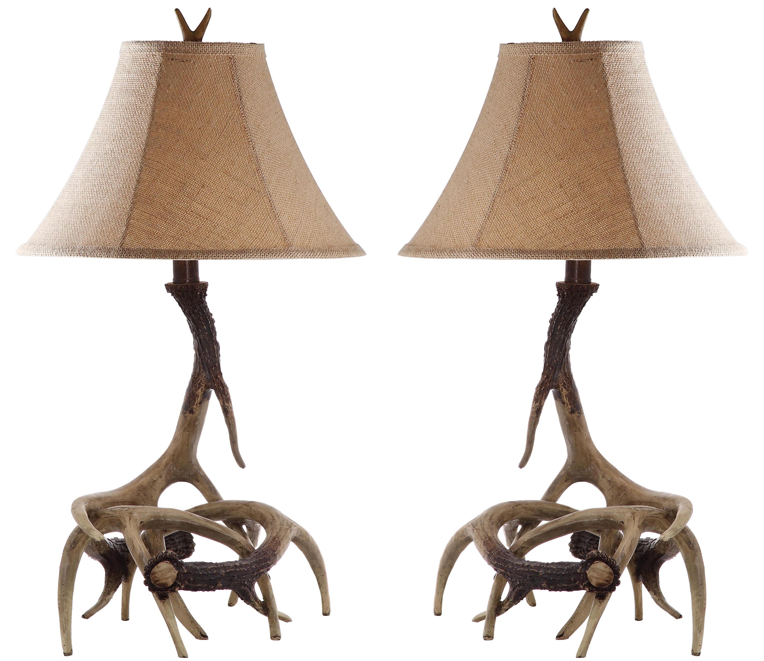 Sundance Faux Antler Tble Lamp - Brown - Safavieh - Image 0