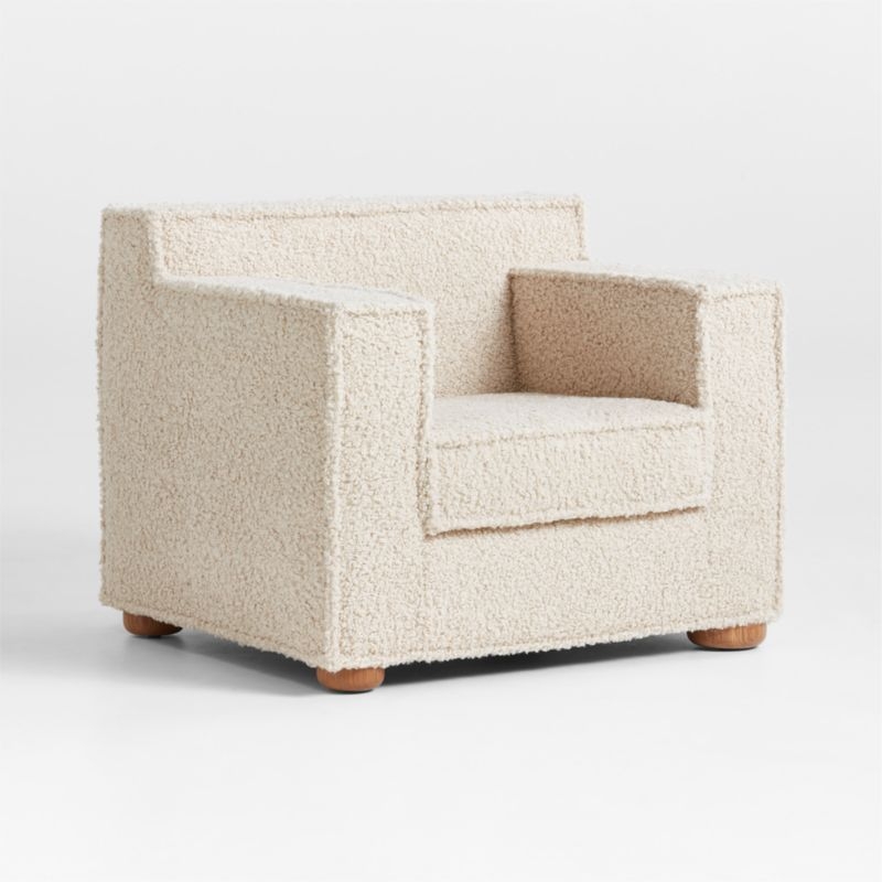 Tucker Cream Sherpa Kids Accent Chair by Jeremiah Brent - Image 3