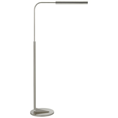 Linear Adjustable Floor Lamp, Polished Nickel - Image 0