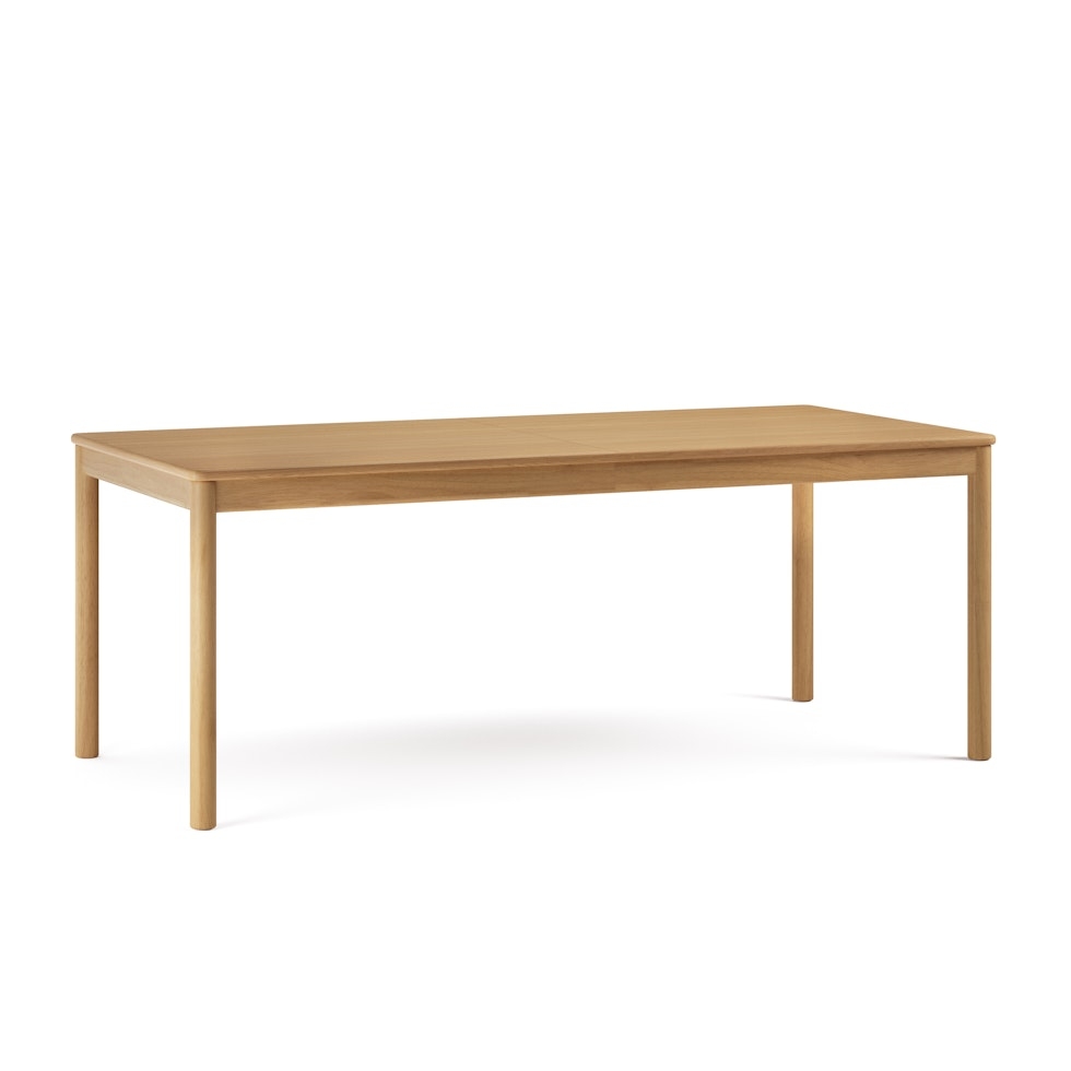 Heidi 78" - 97.5" Extendable Dining Table - White Oak - Image 0