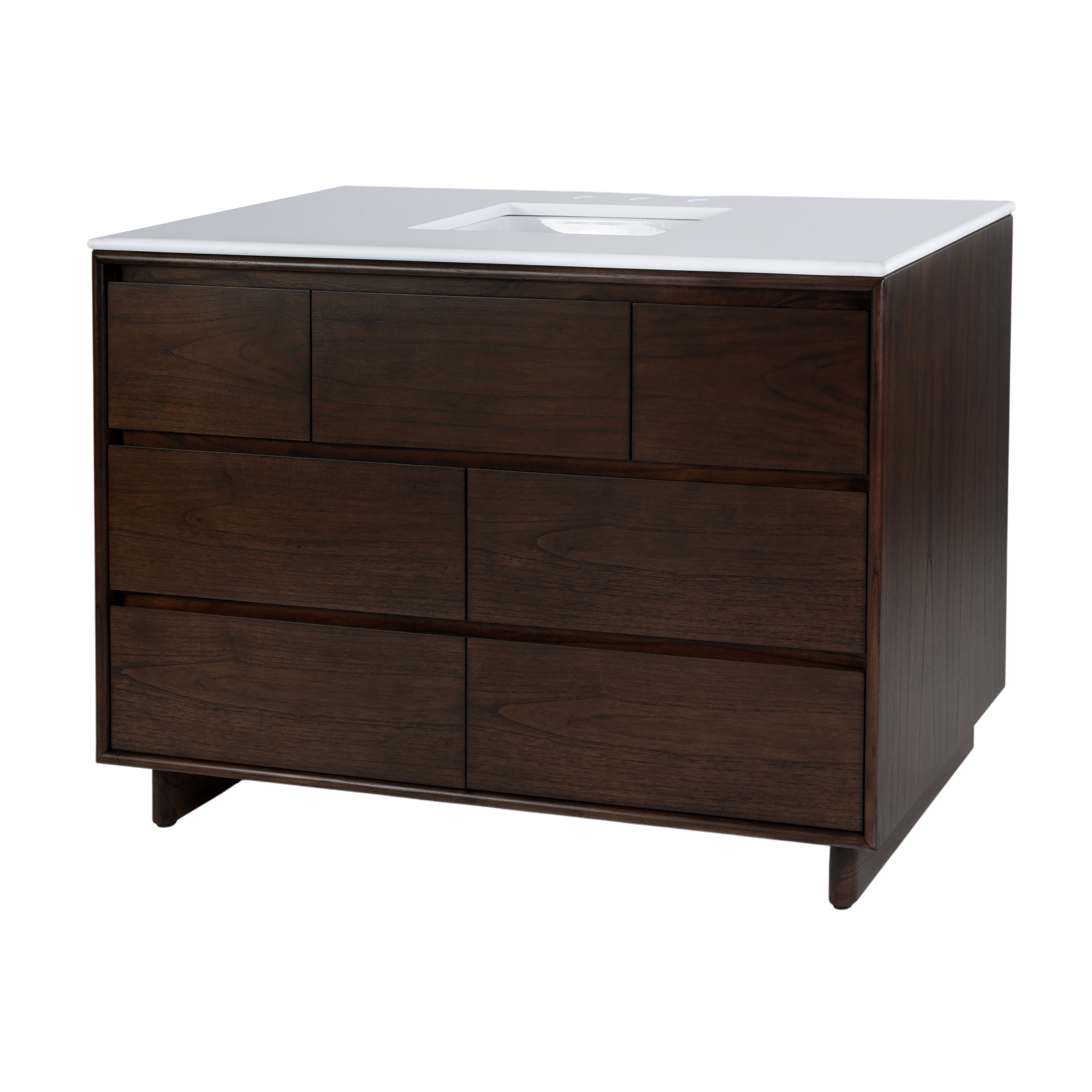 Halmstad Walnut Bathroom Vanity - Image 0