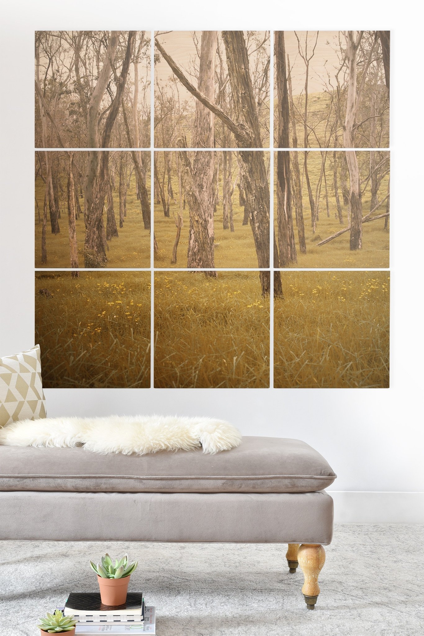 Bree Madden In The Trees Wood Wall Mural - 3' X 3' (Nine 12" Wood Squares) - Image 0