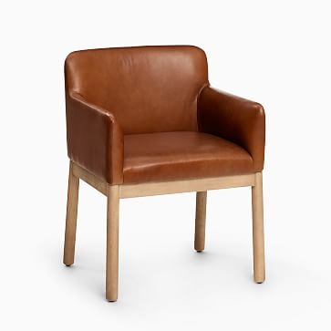 Hargrove Arm Chair, Saddle Leather, Dune - Image 1