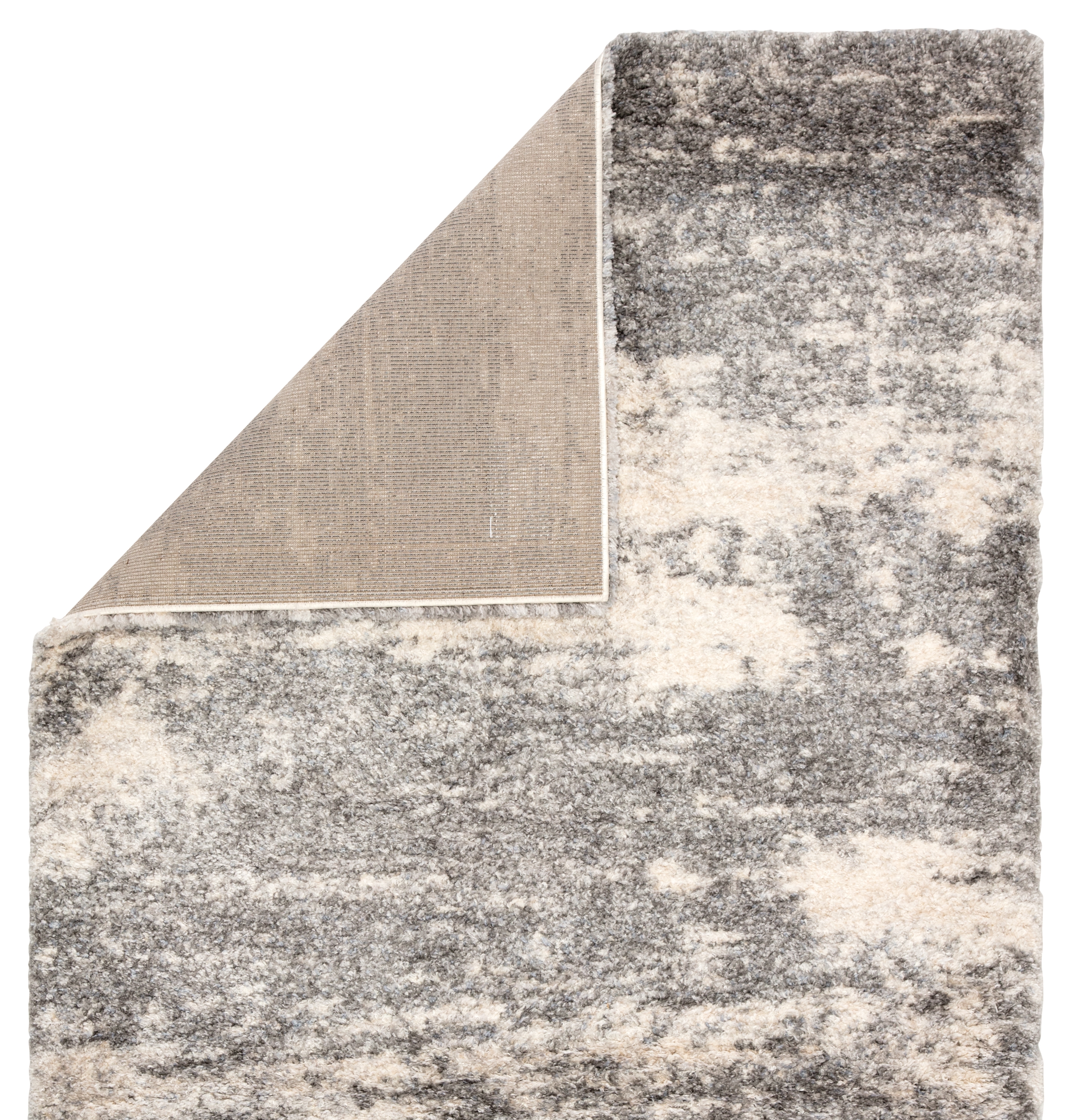 Elodie Abstract Gray/ Ivory Runner Rug (2'6"X8') - Image 2