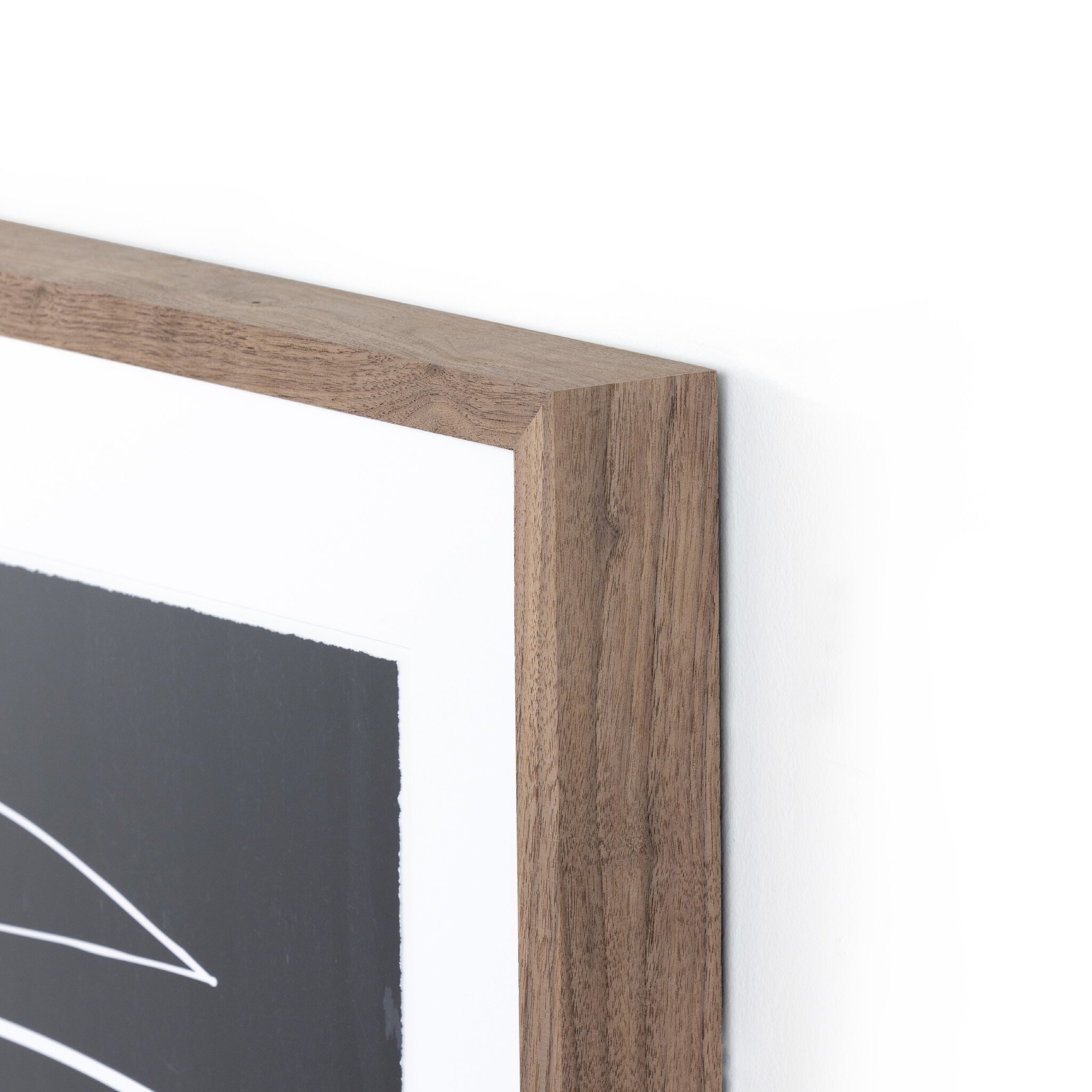 Abstract Botanic Line Drawing by Roseanne Kenny - Rustic 2.5 Walnut - Image 3