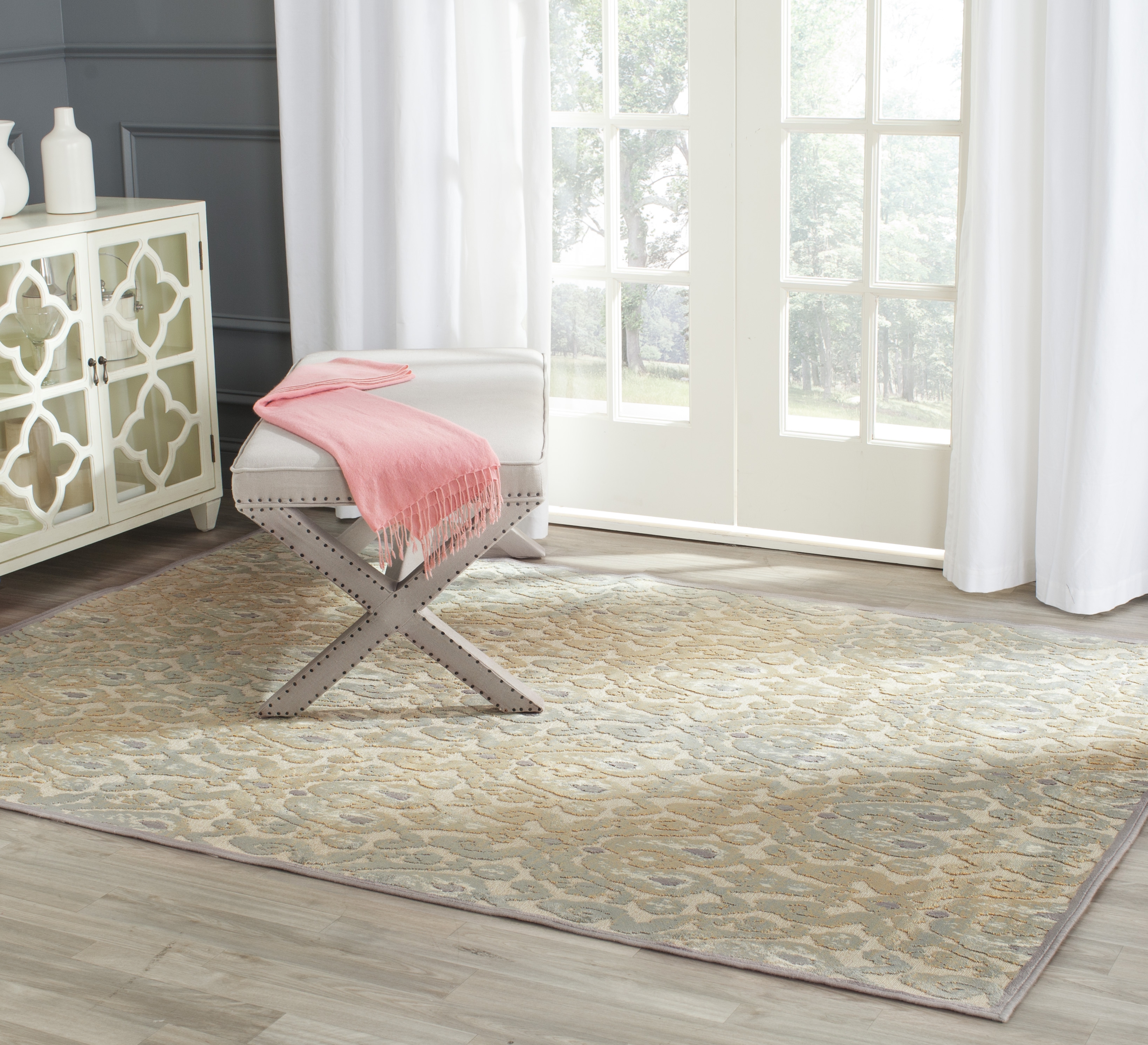 Arlo Home Woven Area Rug, PAR157-160, Grey/Multi,  8' X 11' 2" - Image 1