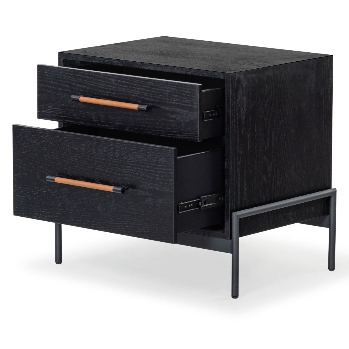 Chandri Nightstand - Black/Brown - Image 4